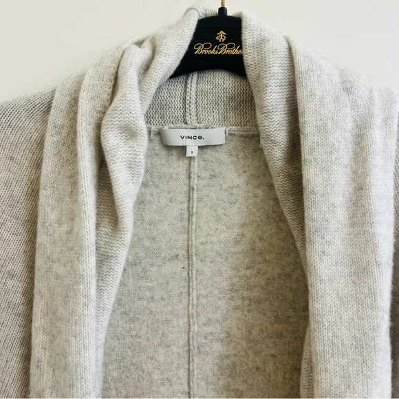 Vince Cozy Cream Open-Front Sweater - Picture 2 of 6